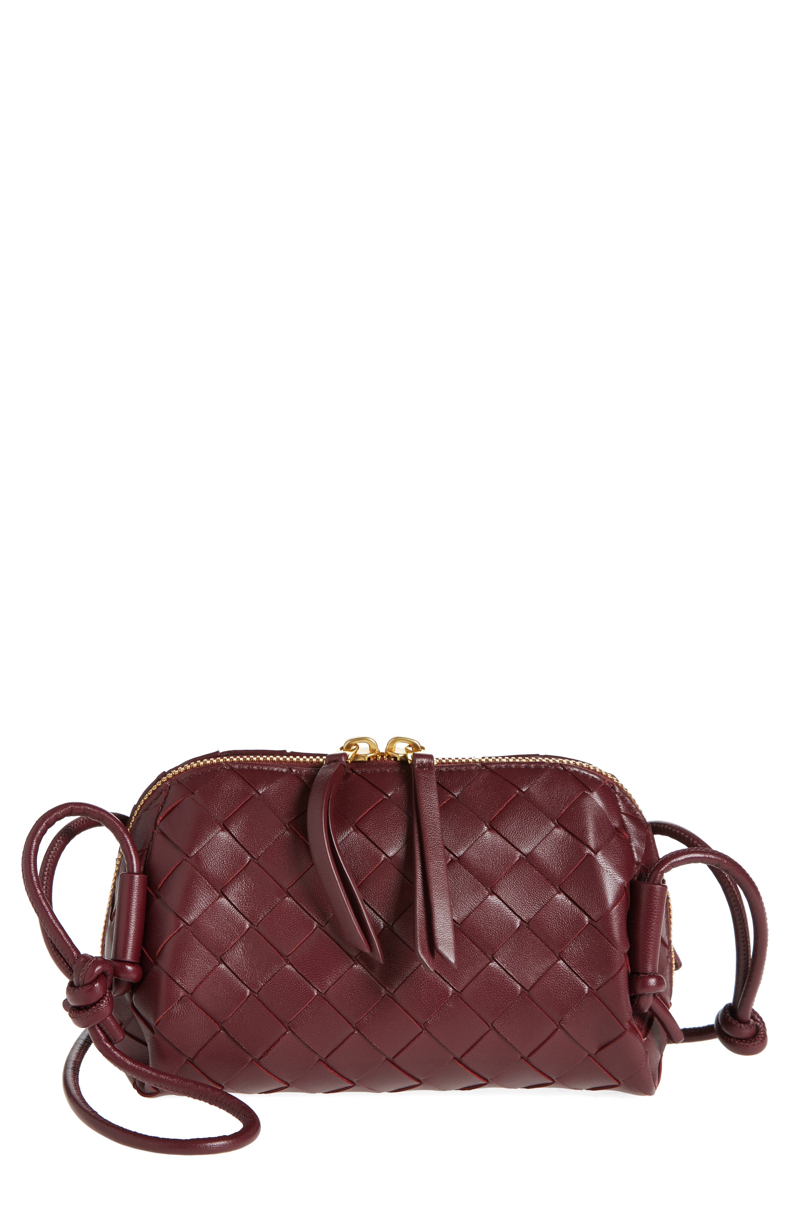 burgundy leather crossbody bag