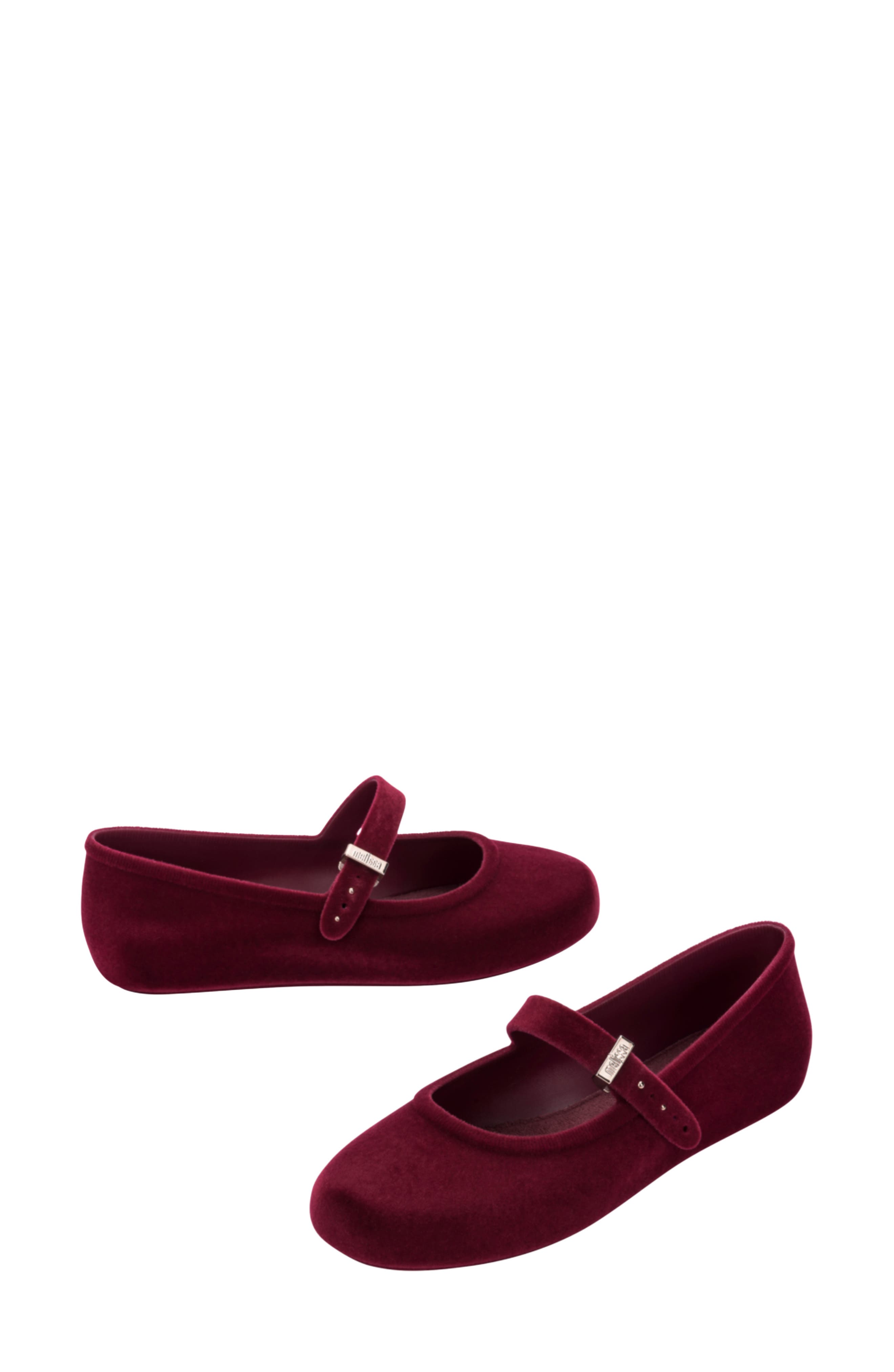 Soft Ballerina Velvet II Mary Jane, Alternate, color, RED