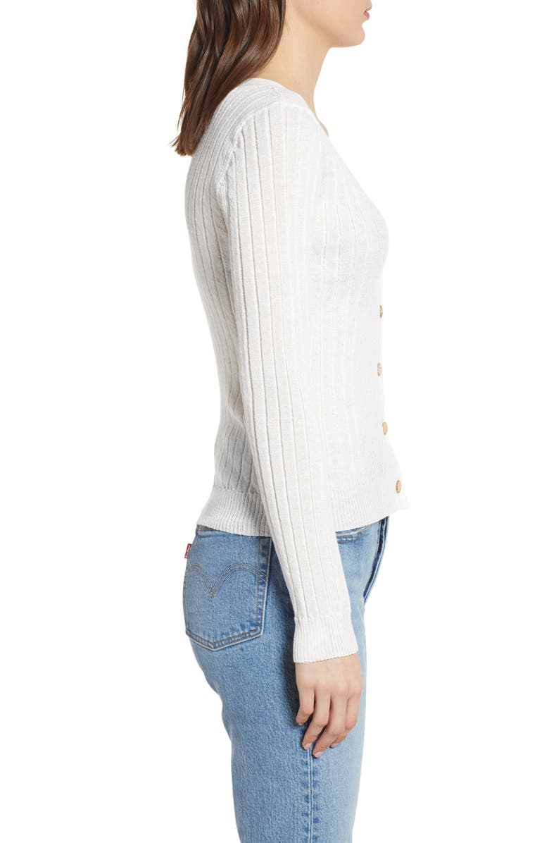Leith Ribbed Cardigan, Alternate, color, 