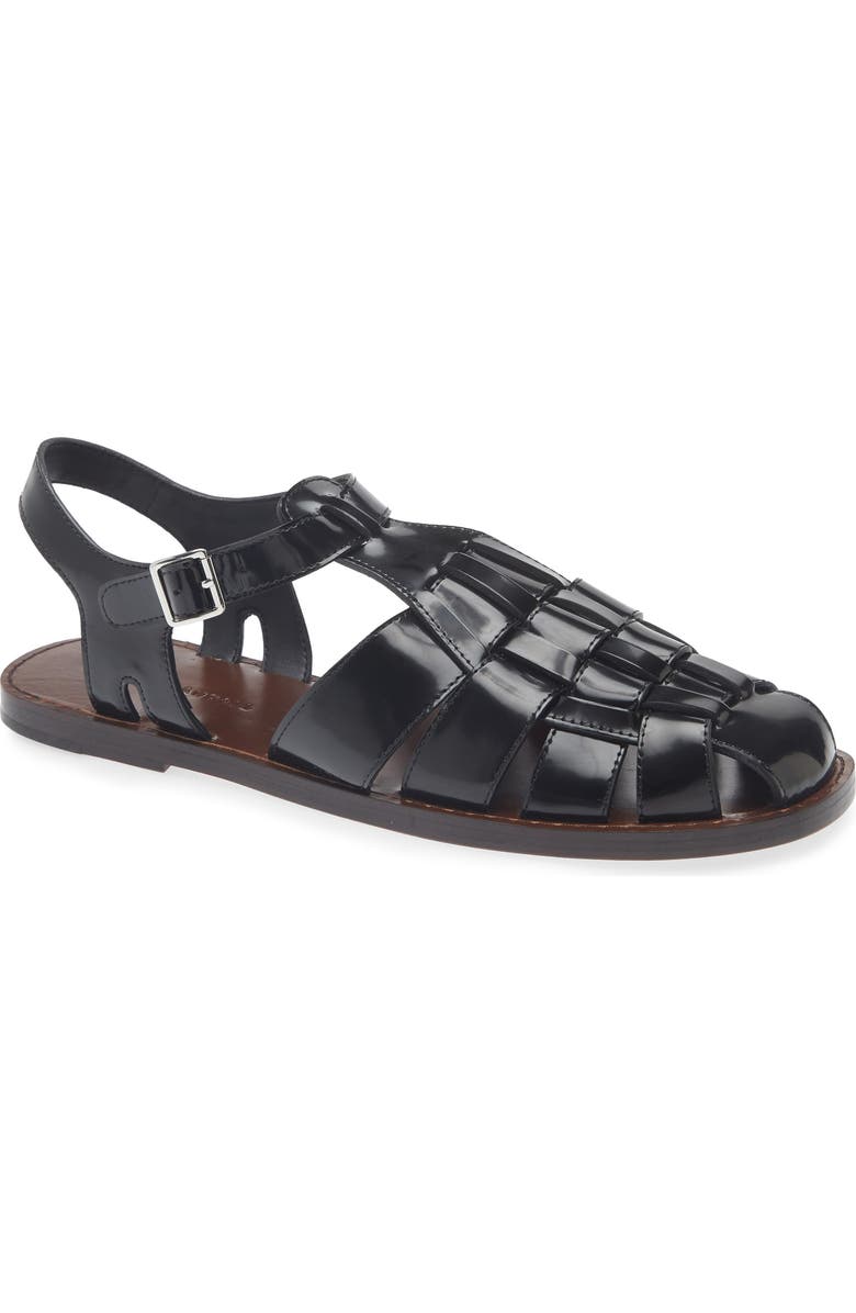 Loeffler Randall Max Caged Slingback Sandal, Main, color, Black