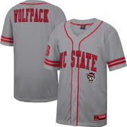 COLOSSEUM Men's Colosseum Gray NC State Wolfpack Free Spirited Baseball Jersey
