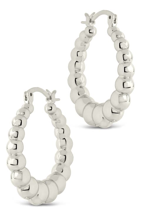 Audrey Bubble Sphere Hoop Earrings