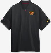 Nike Men's Nike Black Washington Commanders Sideline Short Sleeve Quarter-Zip Coaches Jacket