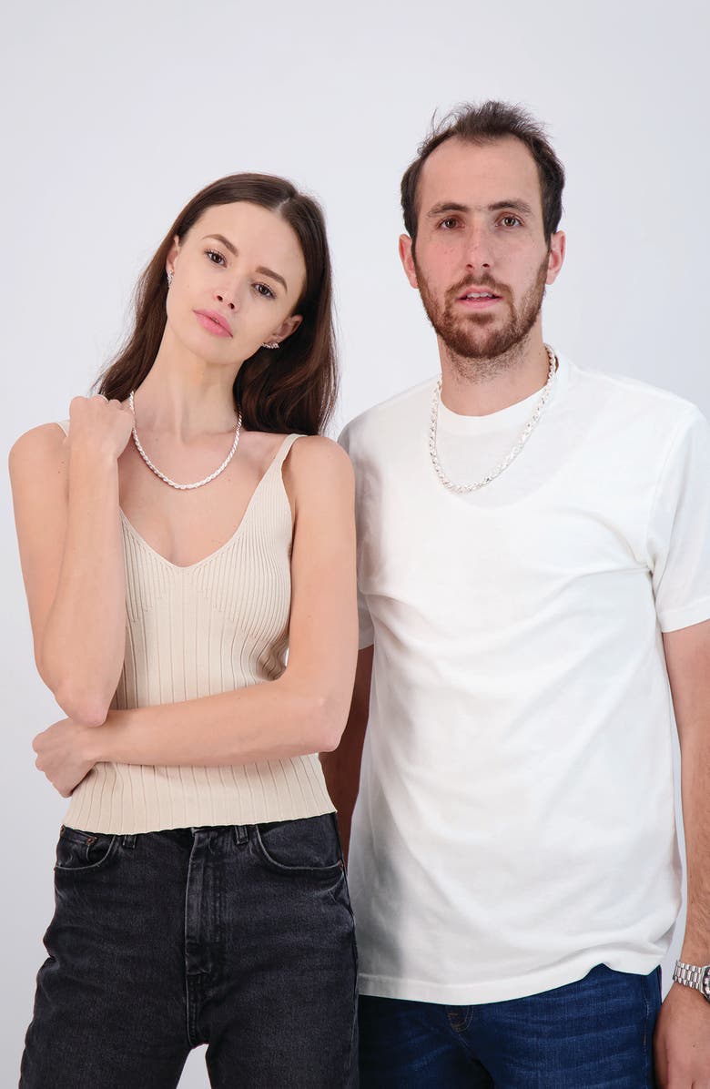 BEST SILVER Sterling Silver Rope Chain Necklace - Gauge 7, Alternate, color, Silver