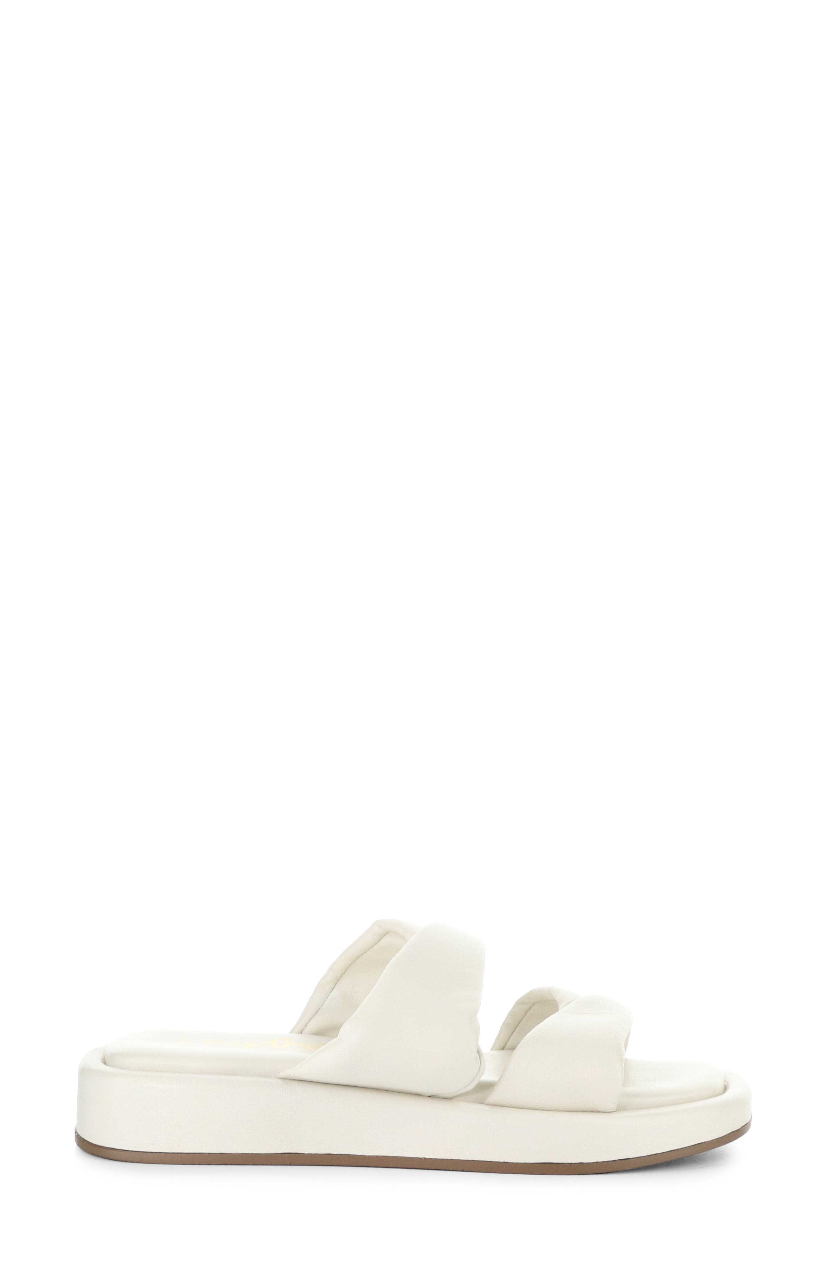 Bos. & Co. Bayla Platform Wedge Slide Sandal, Alternate, color, White