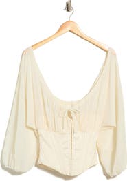 Princess Polly Blouson Sleeve Corset Top