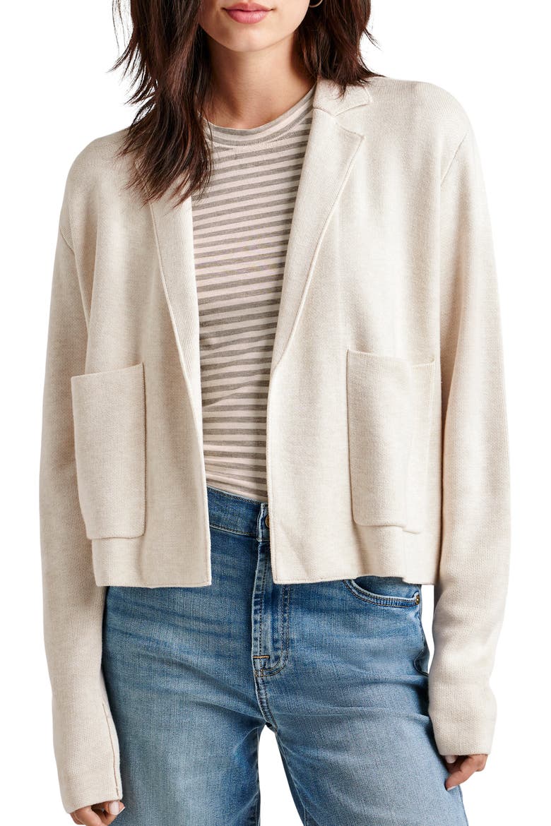 Estelle Sweater Jacket, Main, color, PALE OAK HTHR