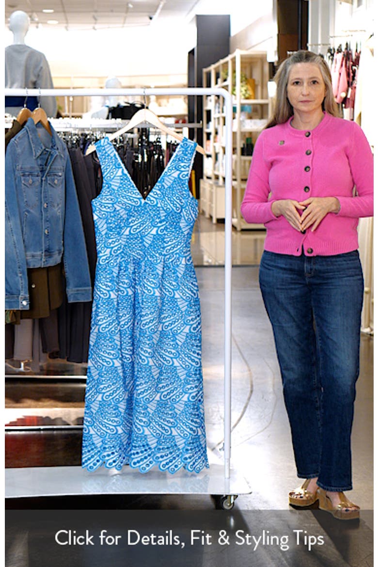 Joanna Basque Waist Midi Dress video