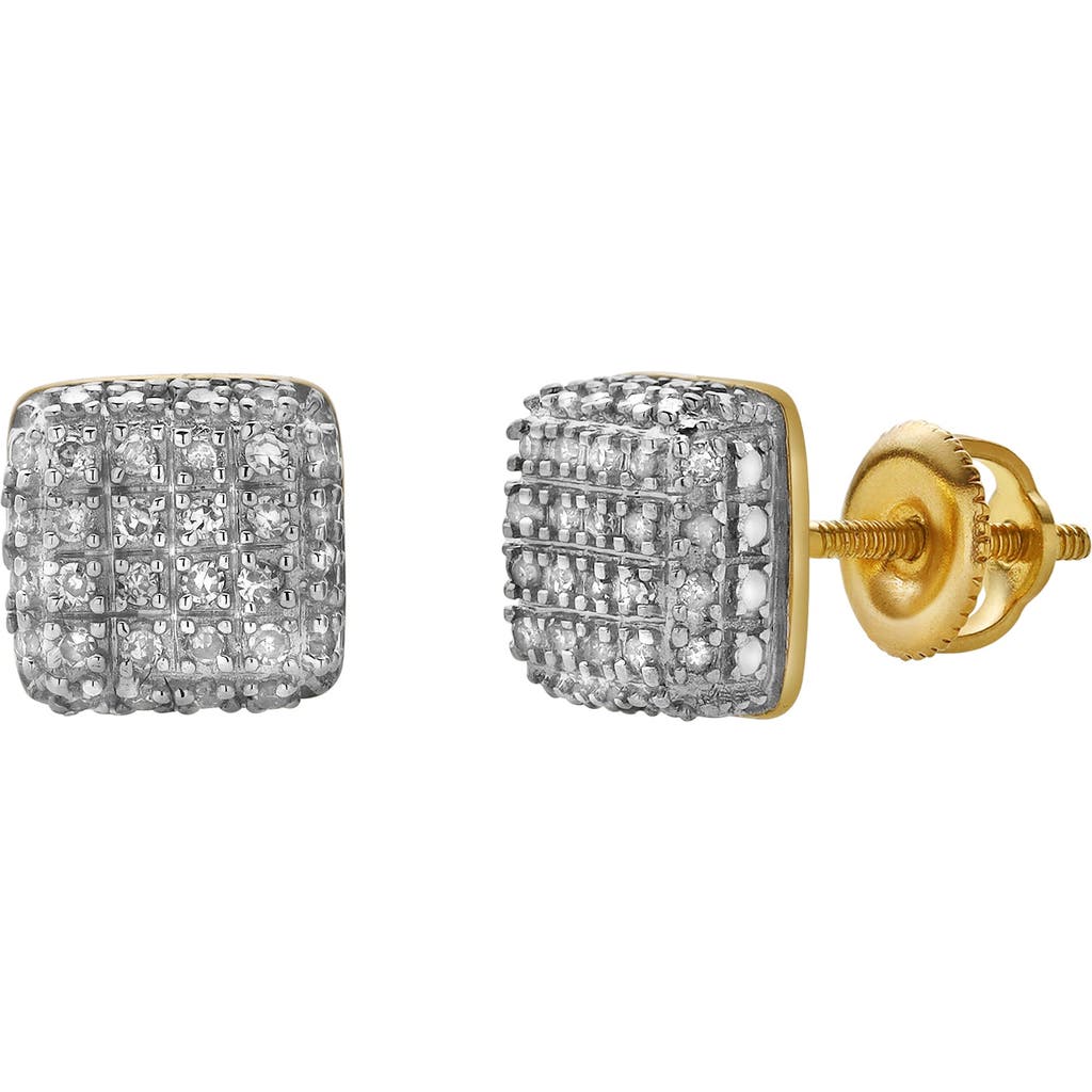Luvmyjewelry Saudade 10k Yellow Gold Diamond Unisex Earrings In 10k Yellow Gold