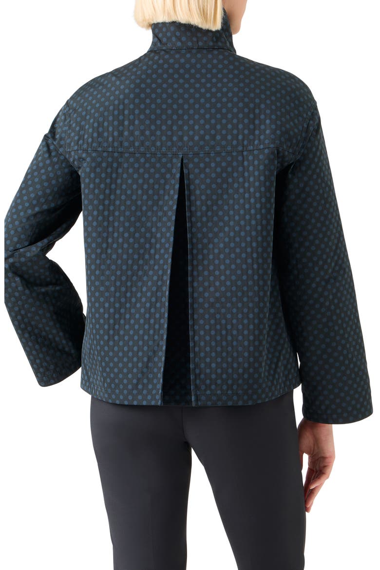 Polka Dot Reversible Jacket, Alternate, color, BLACK-NAVY