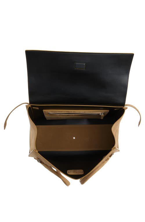 Proenza Schouler Tate East-west Satchel Bag In Nubuck Calfskin In Tobacco