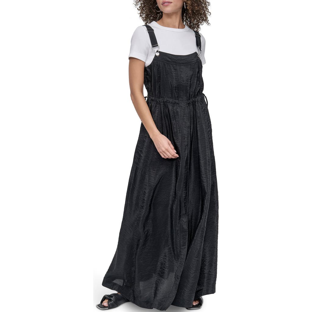 Dkny Overall Maxi Dress In Black