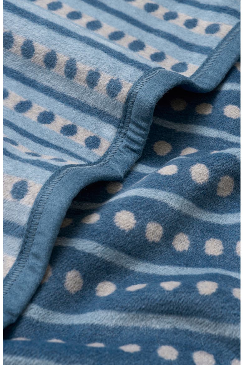 Beach Pebble Cornflower Blanket, Alternate, color, BLUE