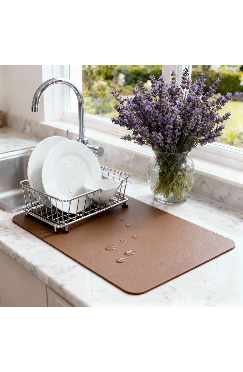 STRABELLA Medium Dish Drying Mat, Alternate, color, Multicolored