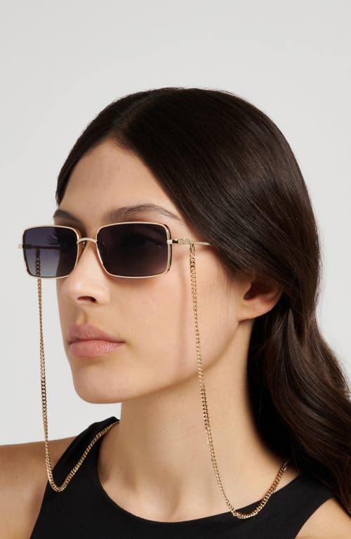 Marc Jacobs 58mm Gradient Rectangular Sunglasses In Black