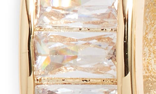 Child Of Wild Faye Cubic Zirconia Hoop Earrings In Gold