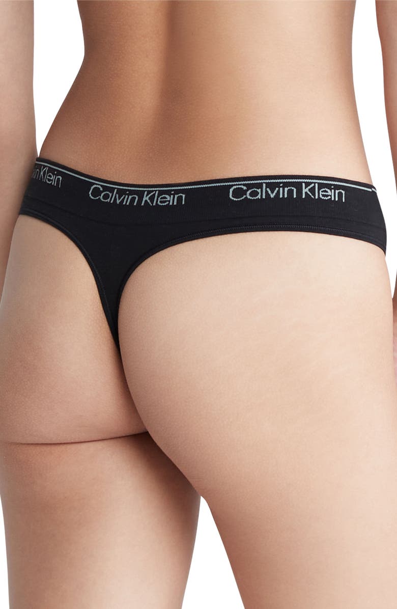 Calvin Klein Naturals Modern Seamless Thong, Alternate, color,