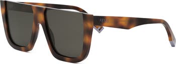 'Fendi Way Flat Top Sunglasses
