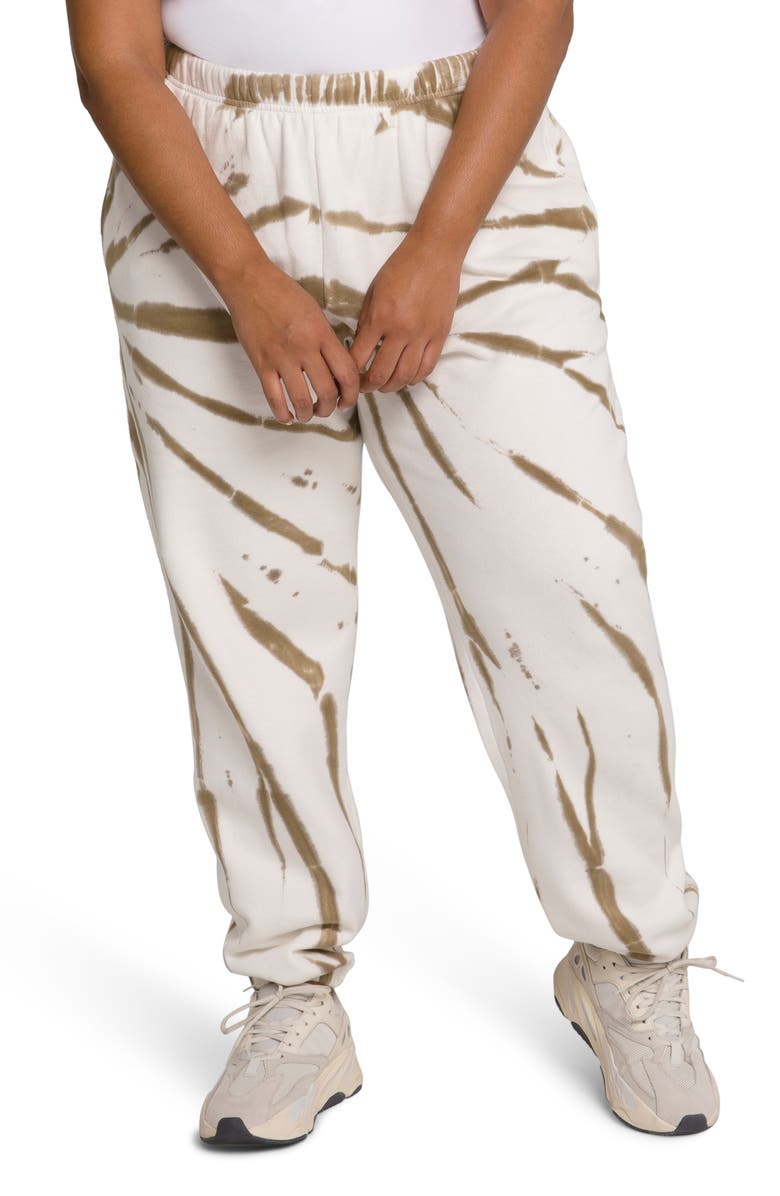 Good American Boyfriend Sweatpants, Alternate, color, Putty Tie Dye001