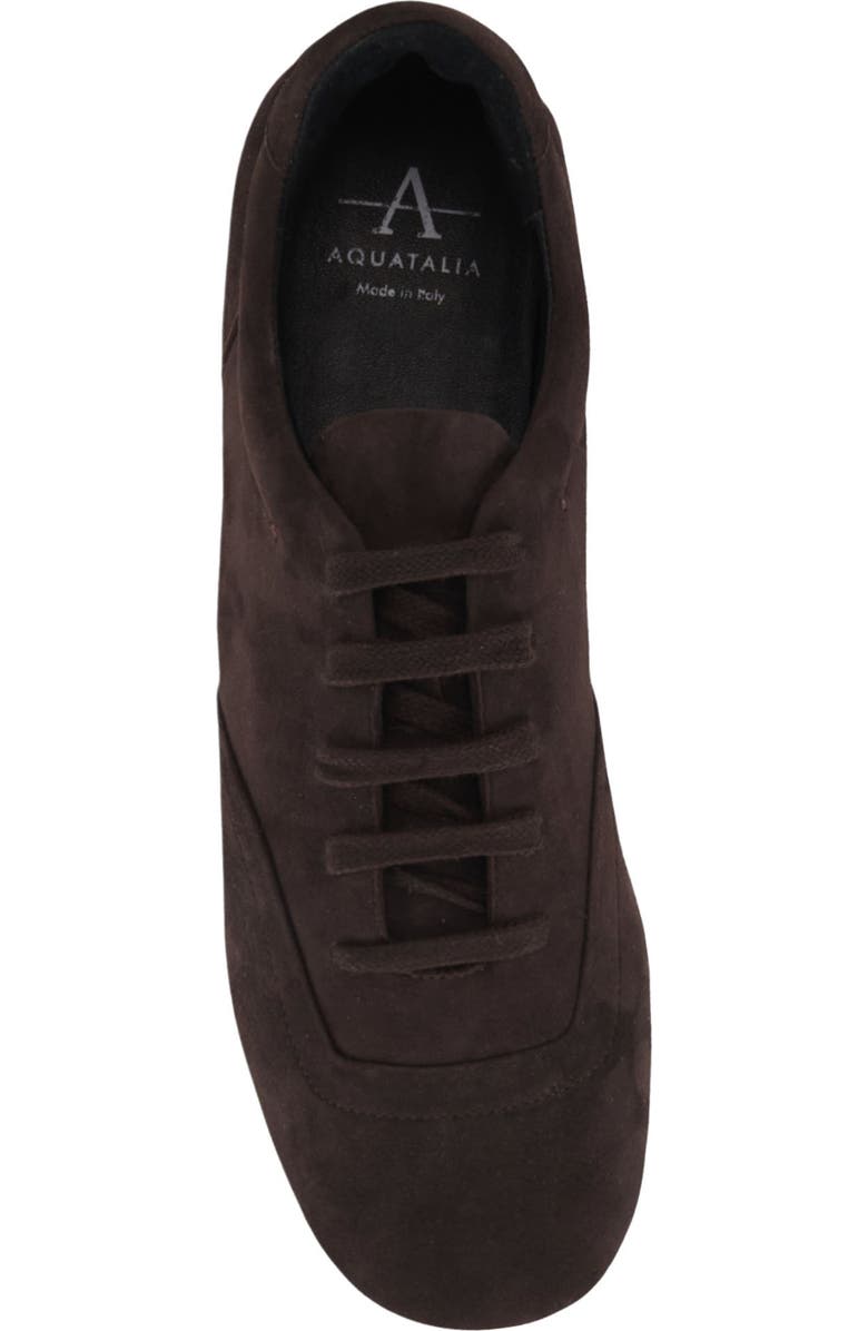 Aquatalia Qrystal Weatherproof Sneaker, Alternate, color, Espresso Suede