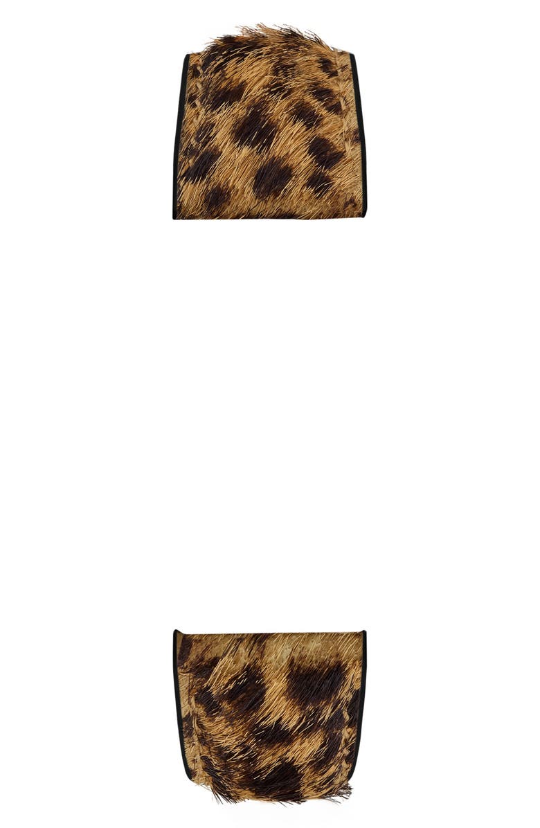 MICHELE 18mm Leopard Print Genuine Calf Hair Watch Band, Alternate, color, Leopard Multi