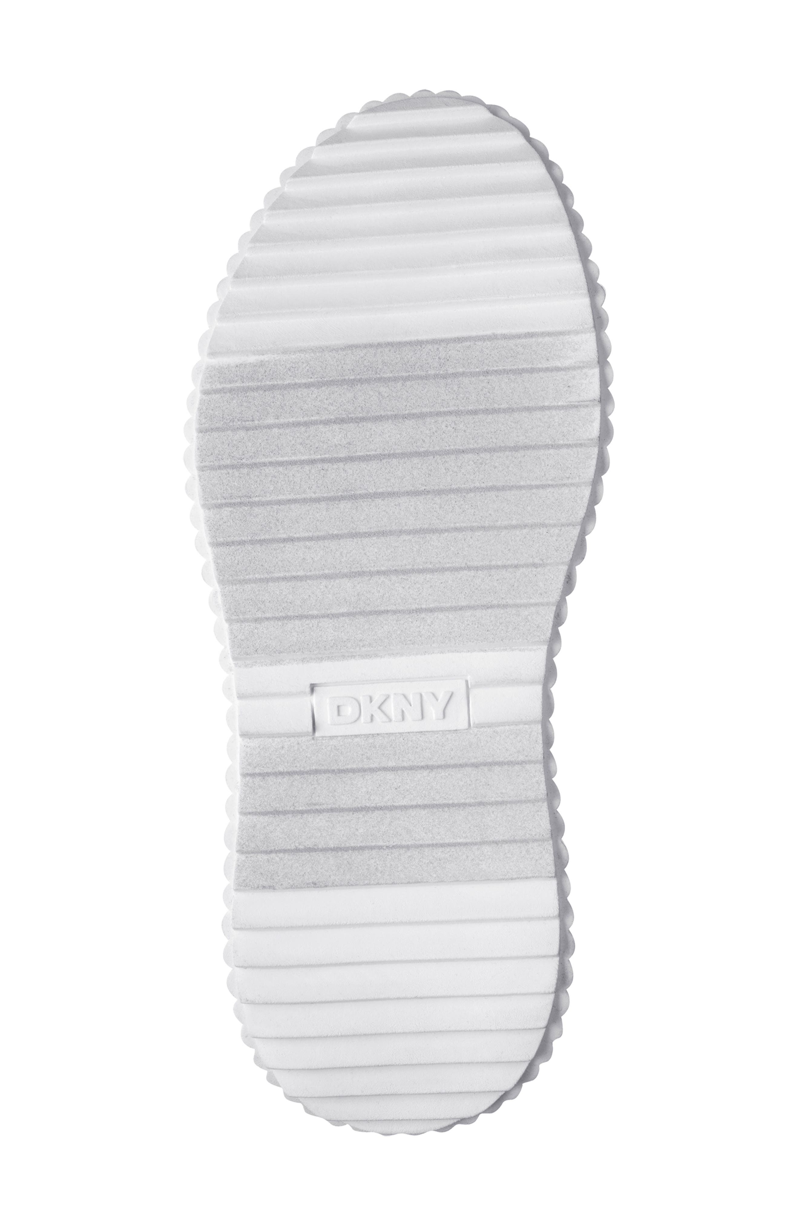 DKNY Lobeco Platform Sneaker, Alternate, color, White/ Nickel