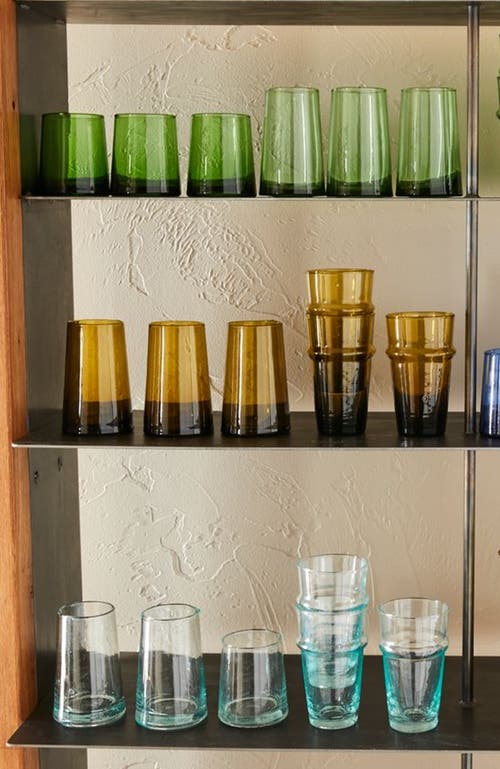 Verve Culture Moroccan Cone Glass Small In Green