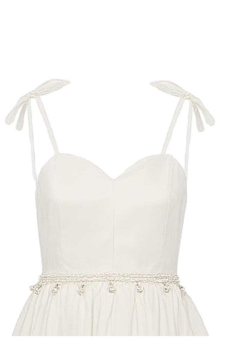 Tulleen Bow Strap Layered Dress, Alternate, color, White