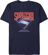 Supergirl Men's Supergirl Space Is Bad Logo  Graphic T-Shirt
