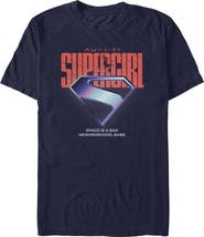 Supergirl Men's Supergirl Space Is Bad Logo  Graphic T-Shirt