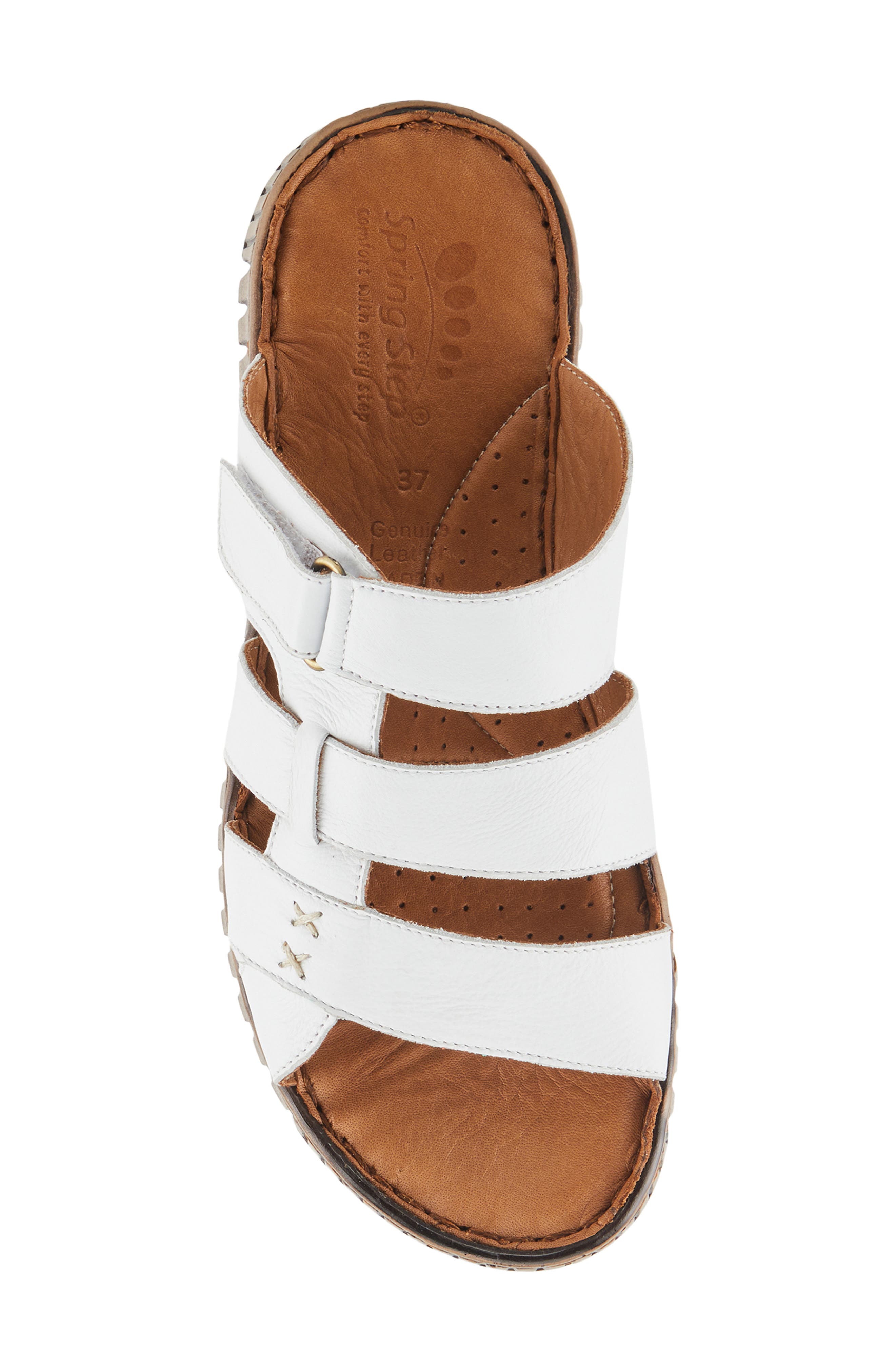 Olly Slide Sandal, Alternate, color, WHITE
