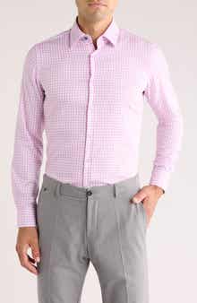 Duchamp Slim Fit Gingham Dress Shirt