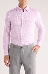 Duchamp Slim Fit Gingham Dress Shirt