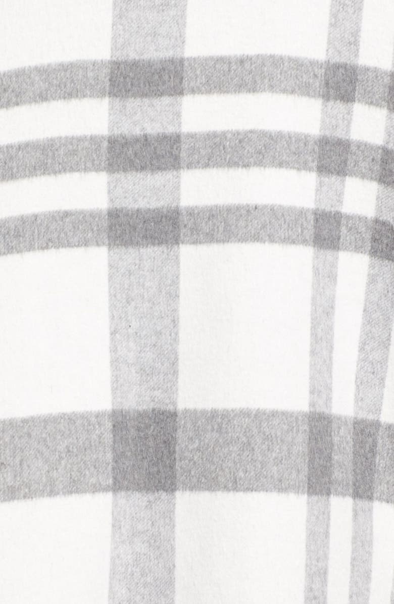 Via Spiga Zip Front Plaid Cape, Alternate, color, 