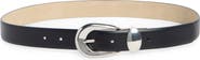 Steve Madden Feather Edge Faux Leather Belt