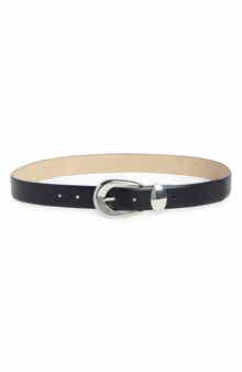 Steve Madden Feather Edge Faux Leather Belt