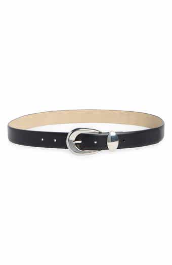 Steve Madden Feather Edge Faux Leather Belt