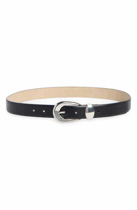 Steve Madden Feather Edge Faux Leather Belt