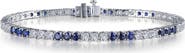 Lafonn Lab Grown Sapphire & Simulated Diamond Tennis Bracelet