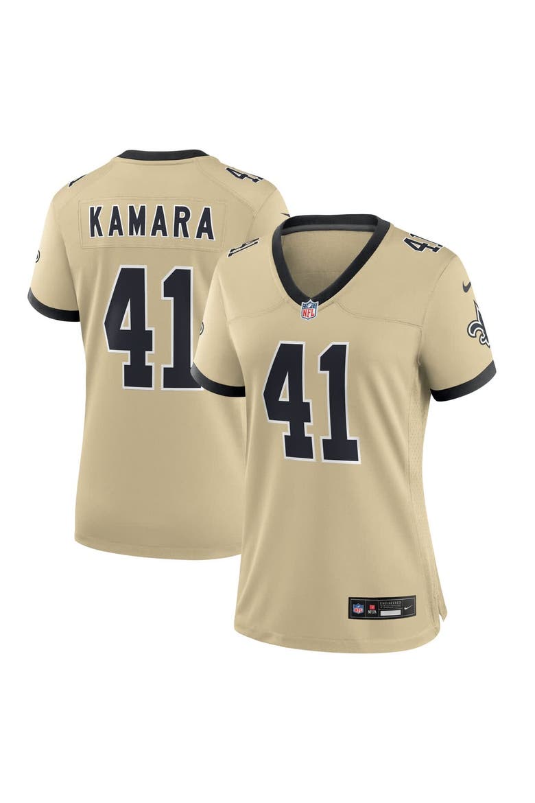 Women's Nike Alvin Kamara Gold New Orleans Saints Gameday Golds Alternate Game Player Jersey, Alternate, color, Gold