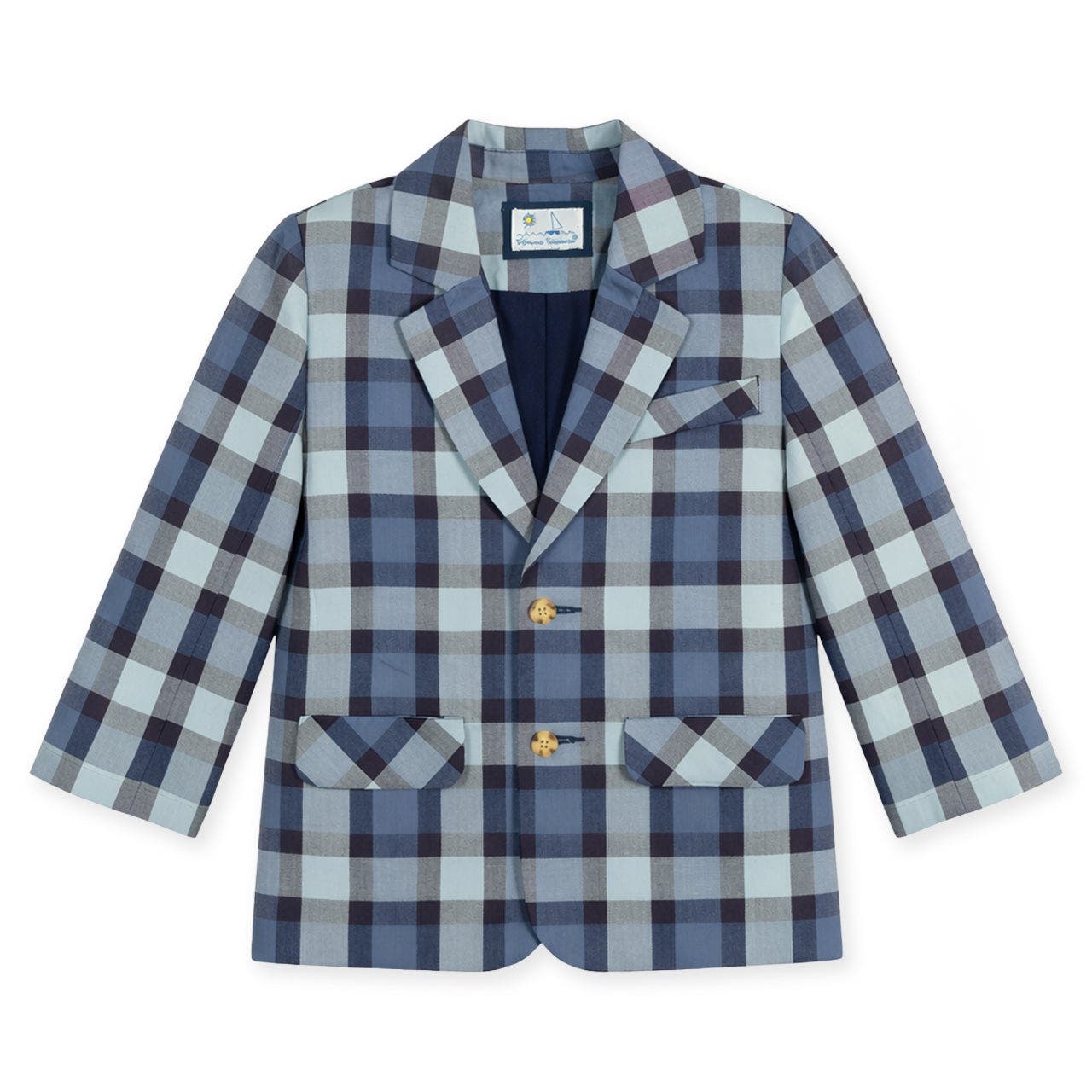 selected Blue & Navy Plaid