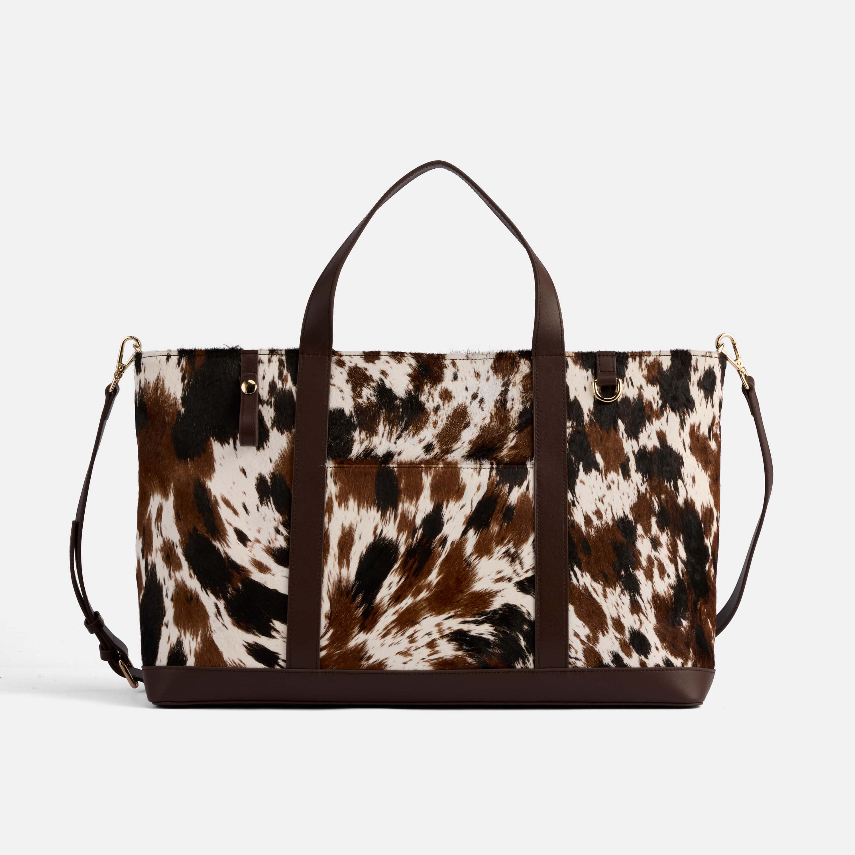 Cowhide Tote, Alternate, color, Darkhorse