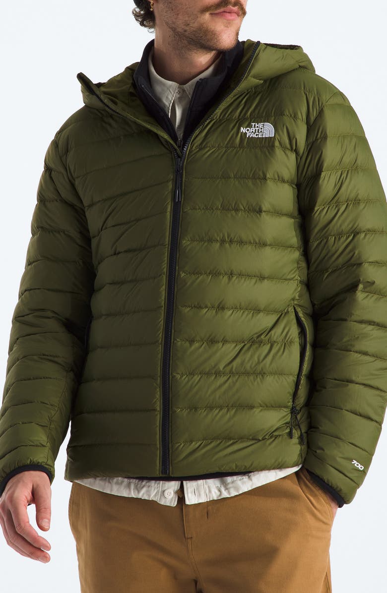 The North Face Classic 700 Fill Power Down Hooded Jacket, Main, color, Woodland Green