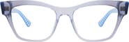 Kate Spade New York myno 50mm cat eye blue light blocking reading glasses