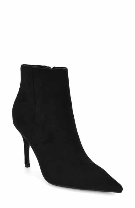 Gazzy Faux Suede Pointed Toe Bootie
