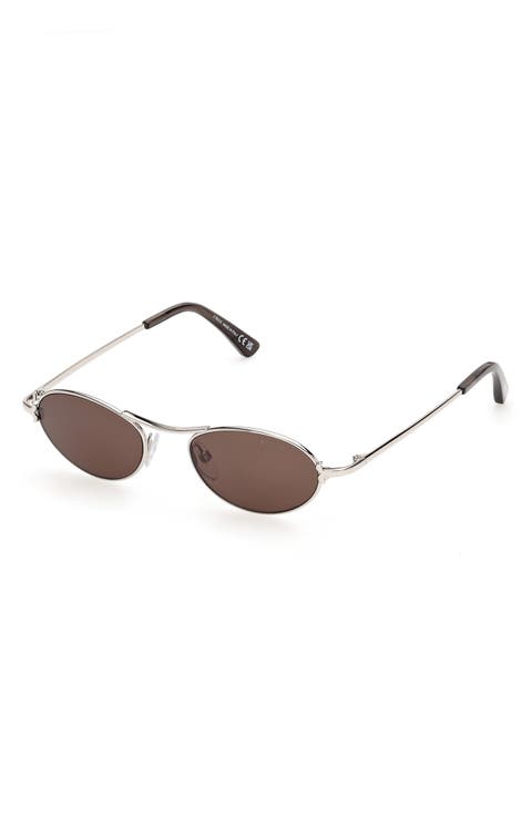 47mm Oval Sunglasses