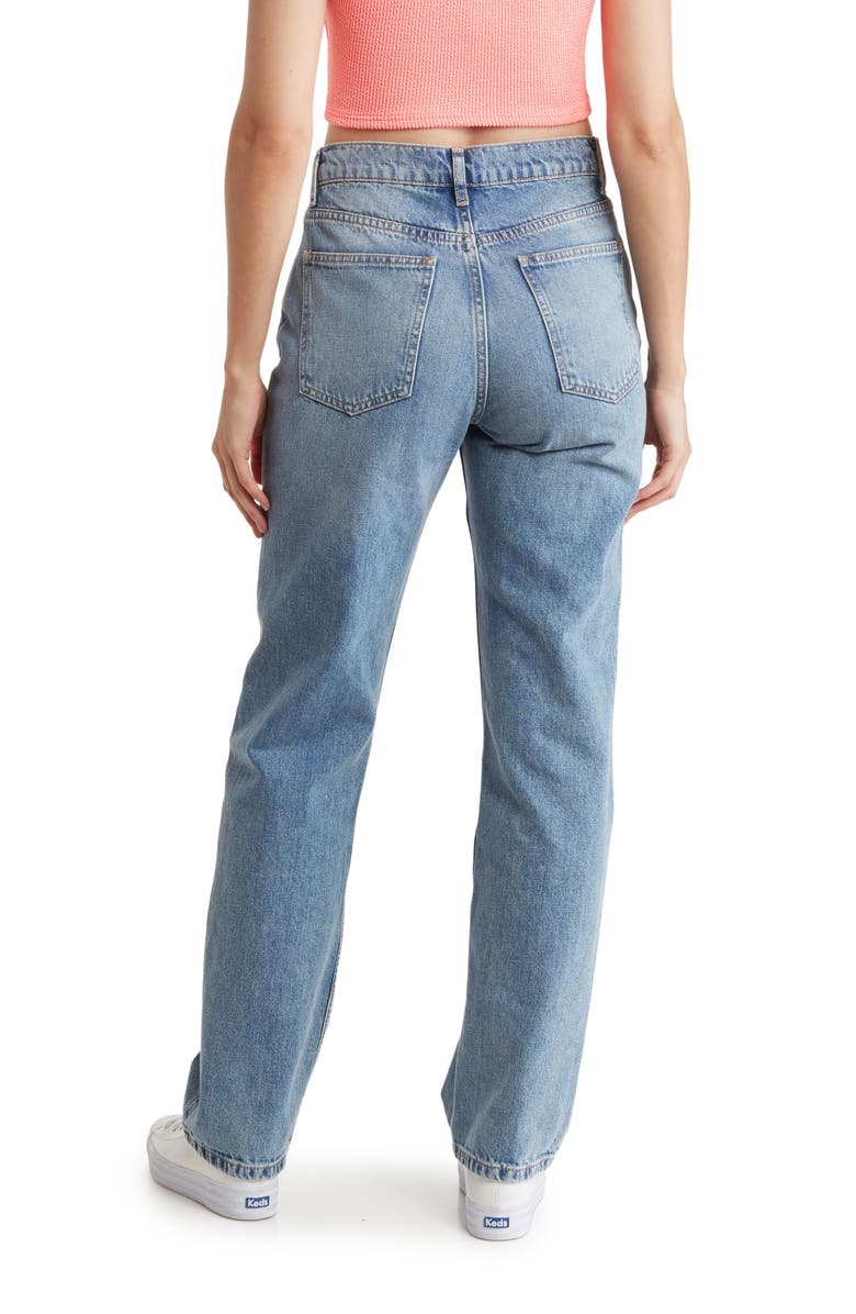 ASOS DESIGN High Rise Flare Cut Jeans, Alternate, color, 