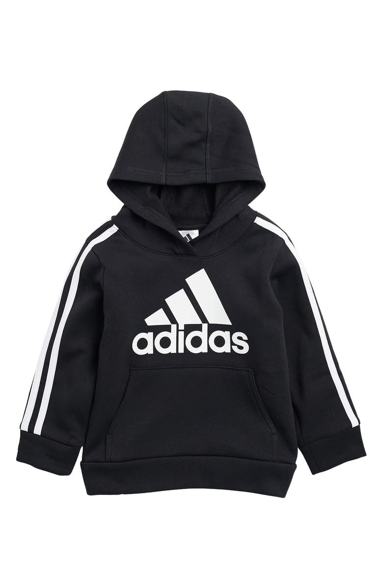 adidas Logo Fleece Pullover Hoodie, Main, color, 