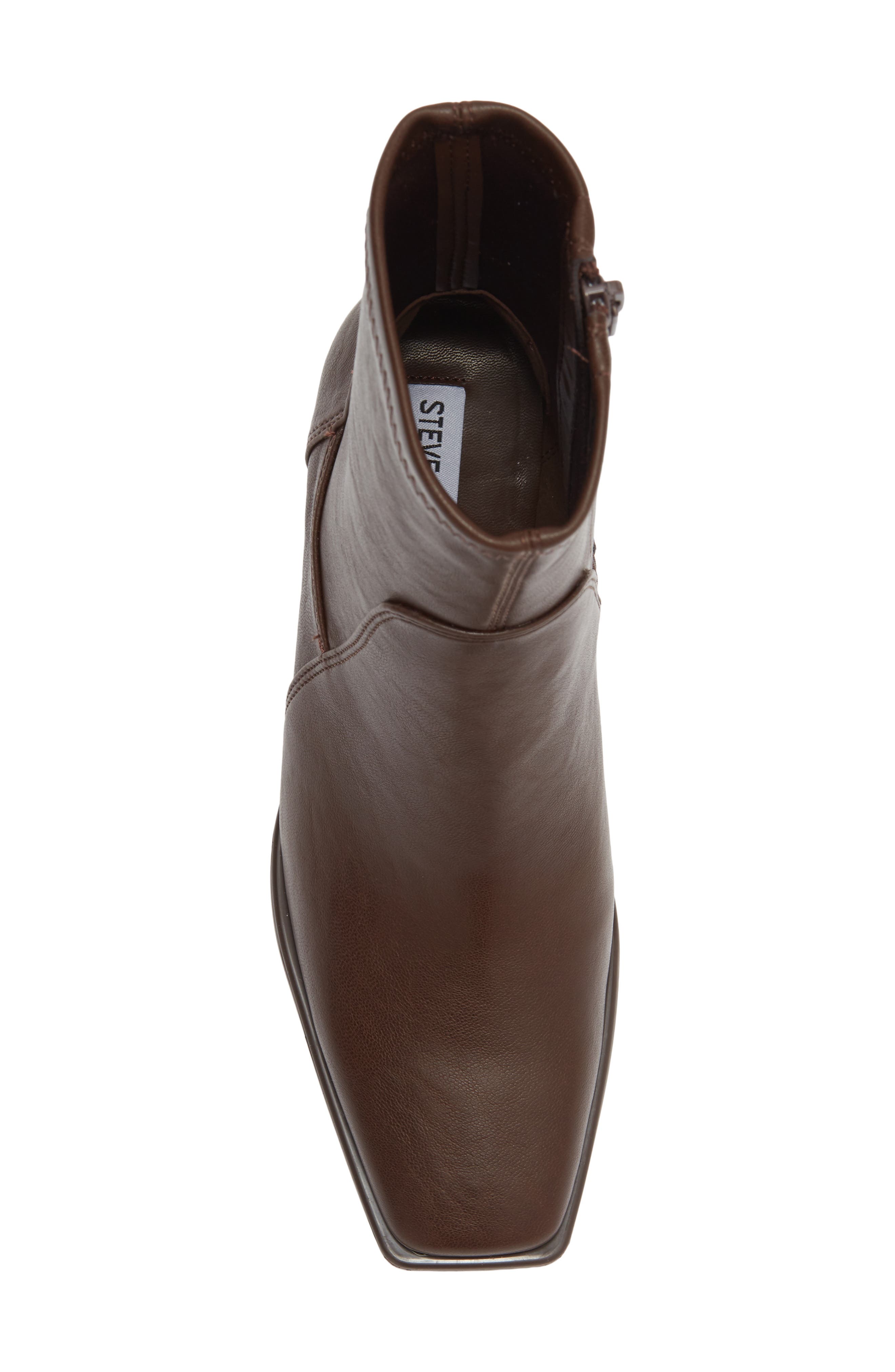 Vallie Square Toe Bootie, Alternate, color, BROWN