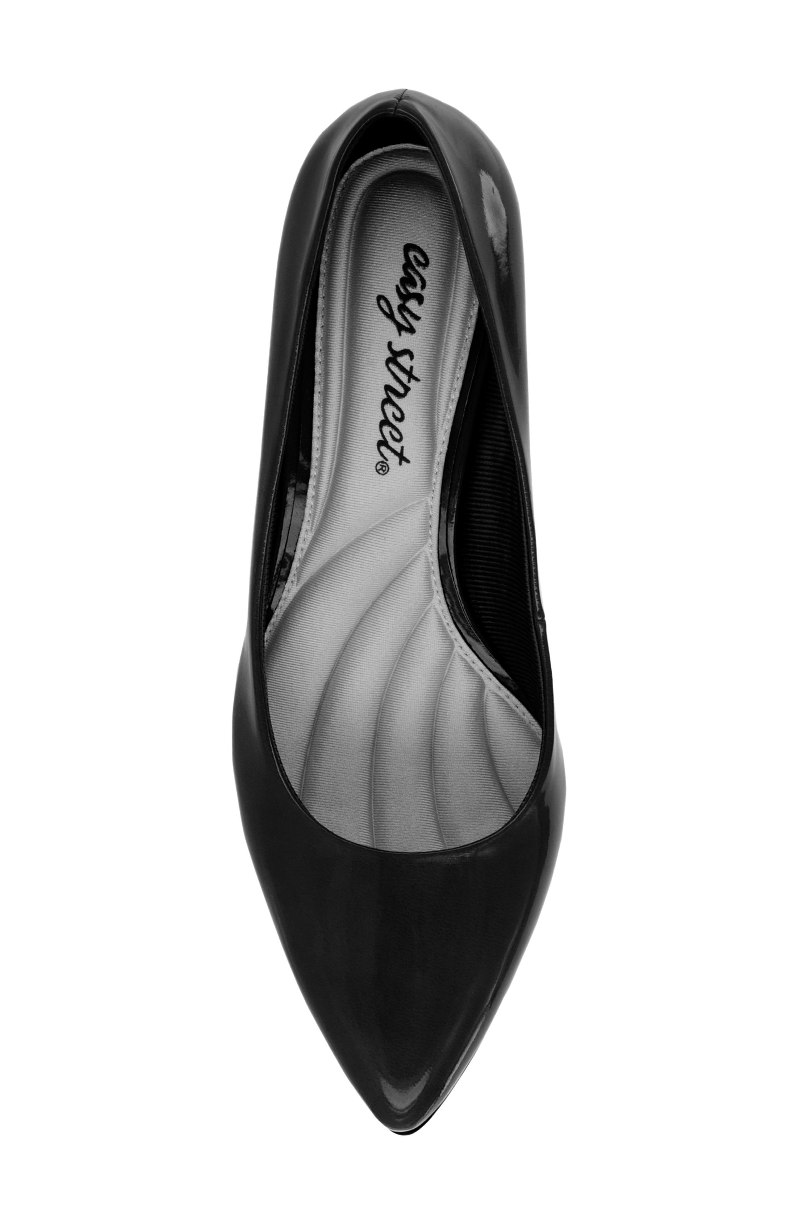 Pointe Pointed Toe Patent Pump - Multiple Widths Available, Alternate, color, BLACK PATENT